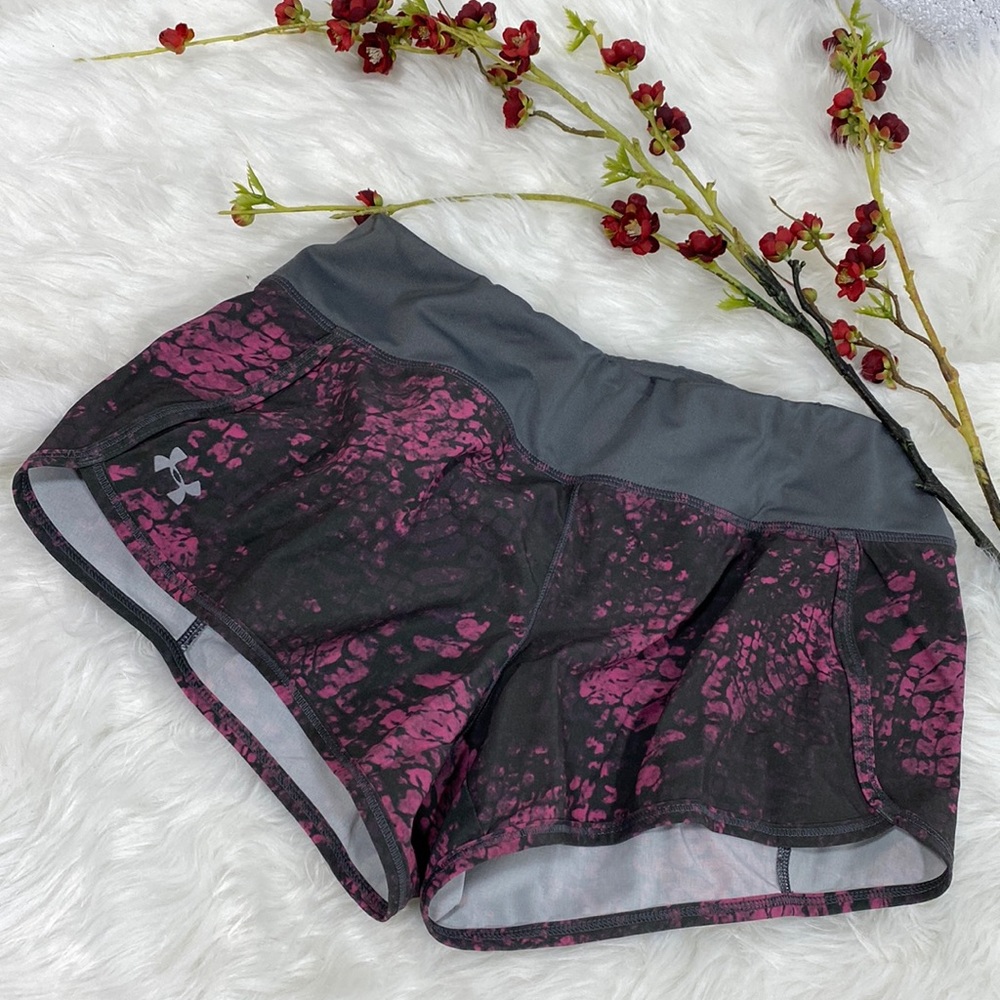 Small Under Armour Black and Pink Athletic Shorts